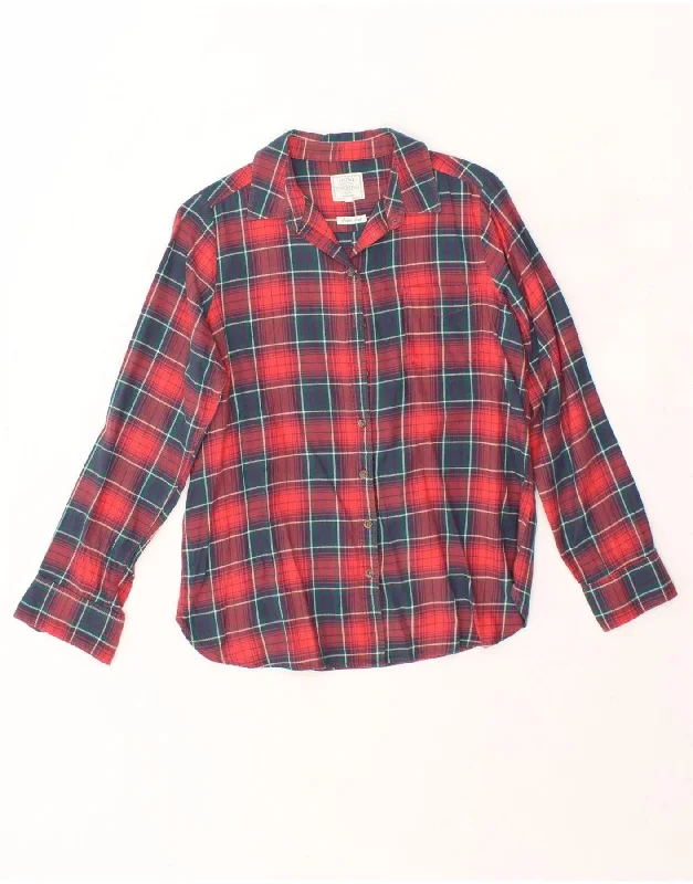 Sexy Fun FAT FACE Womens Shirt UK 12 Medium Multicoloured Check Cotton