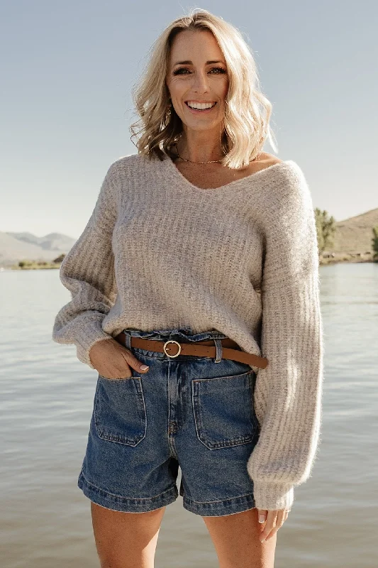 Nightclub Style Brynna Bubble Sleeve Sweater | Multi