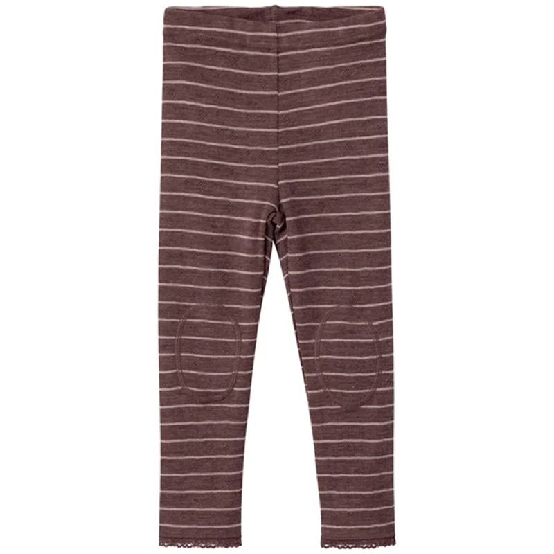 British casual Name it Peppercorn Stripes Wang Wool Needle Leggings Noos