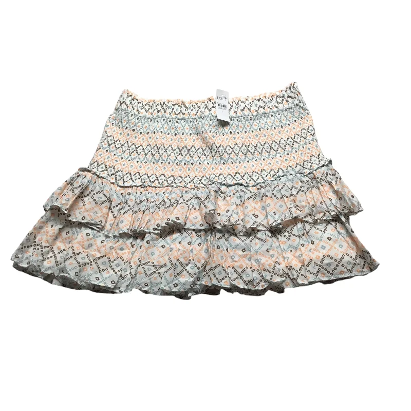 Classic Retro Skirt Mini & Short By Loft In White, Size: L