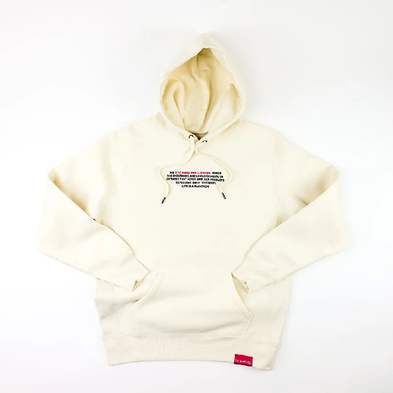 Leisure Travel Mission Statement Hoodie - Bone