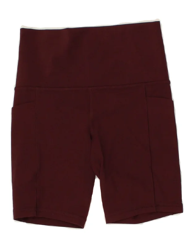 Casual Street ATHLETA Womens Sport Shorts UK 0 2XS Maroon
