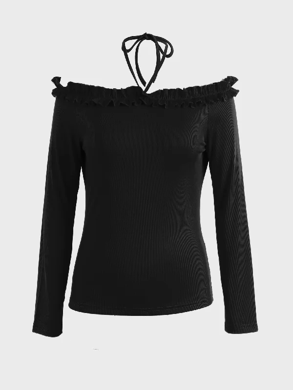 Unique Design Midsize Off-Shoulder Halter Dare Top
