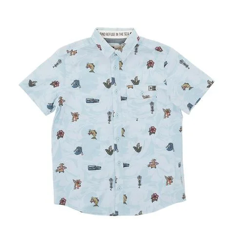Sports Cool Salty Crew BONZARELLY BLUE S/S WOVEN SHIRT