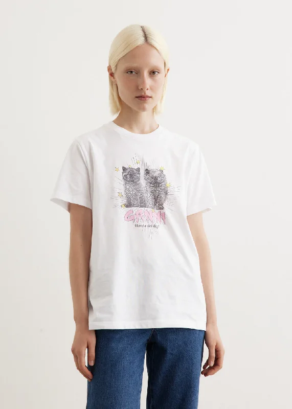 Urban Style Basic Jersey Kittens Relaxed T-Shirt
