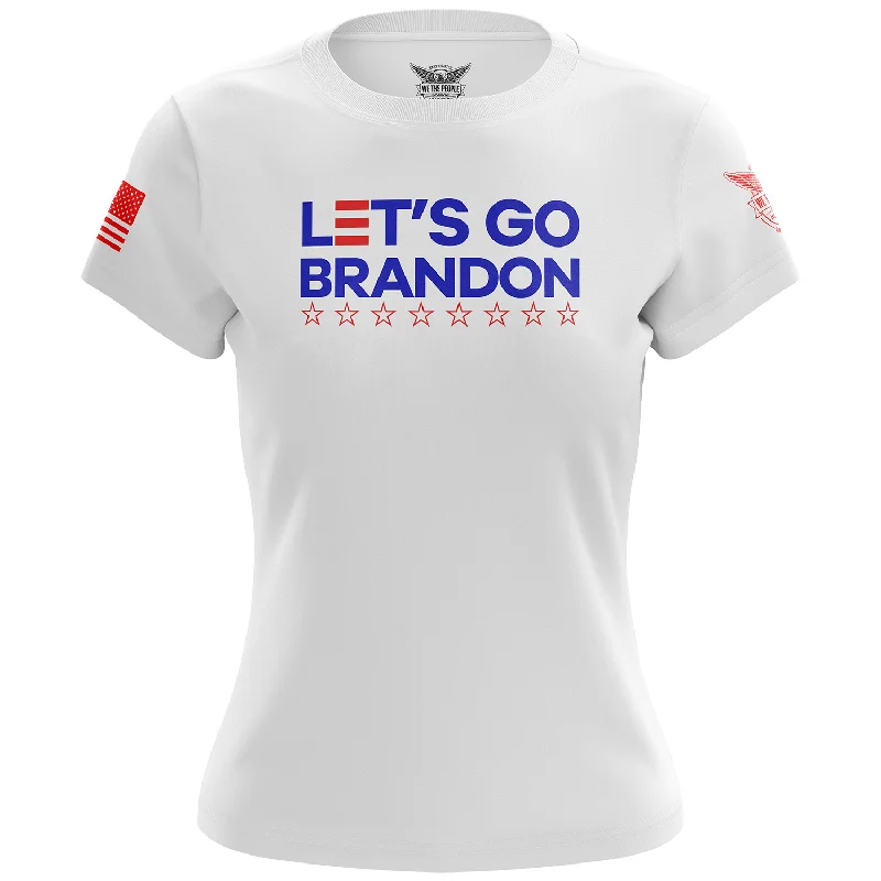 Elegant Style Let's Go Brandon Women's Short Sleeve Shirt