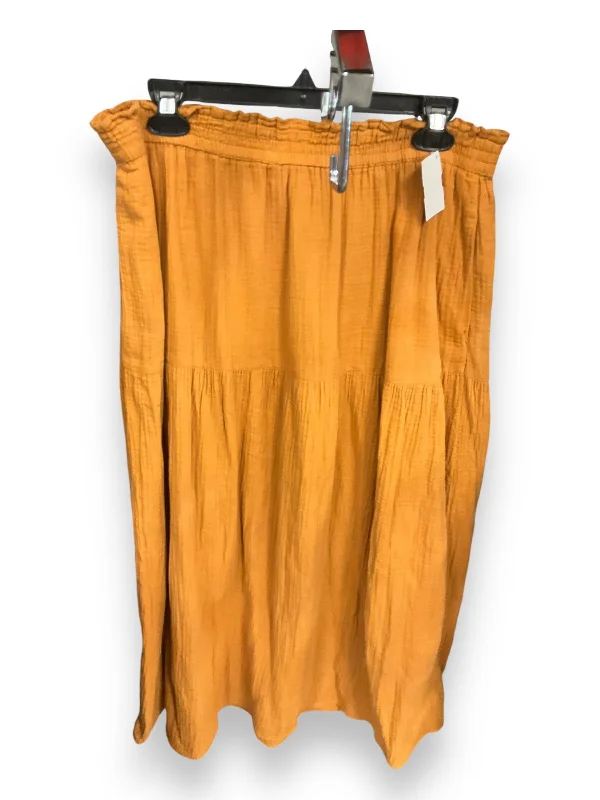 Wearable At Home Or Out Skirt Maxi By Universal Thread In Yellow, Size: L