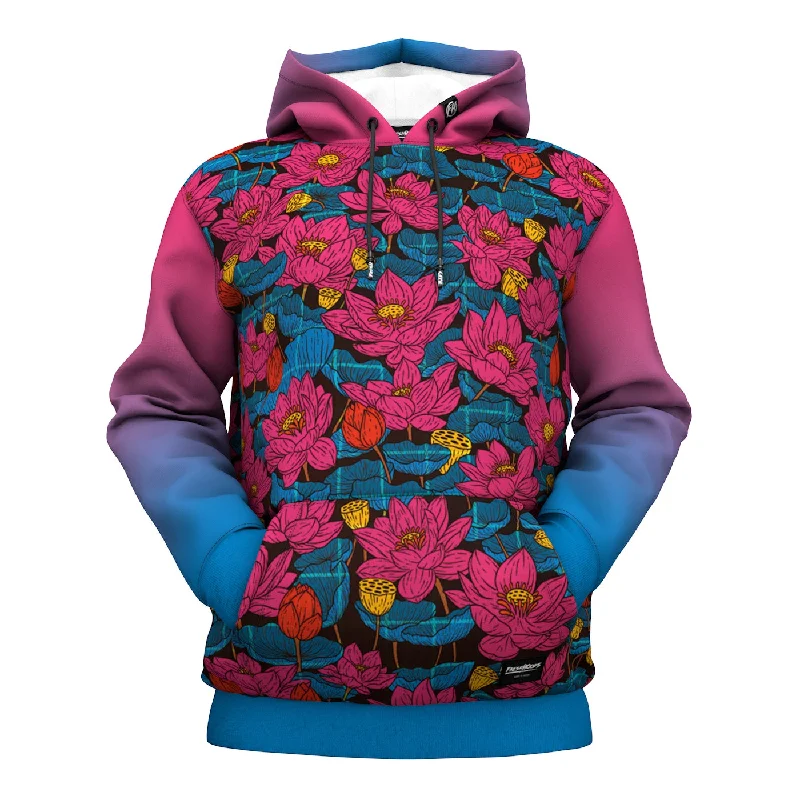 Unique Design Cyber Lotus Hoodie