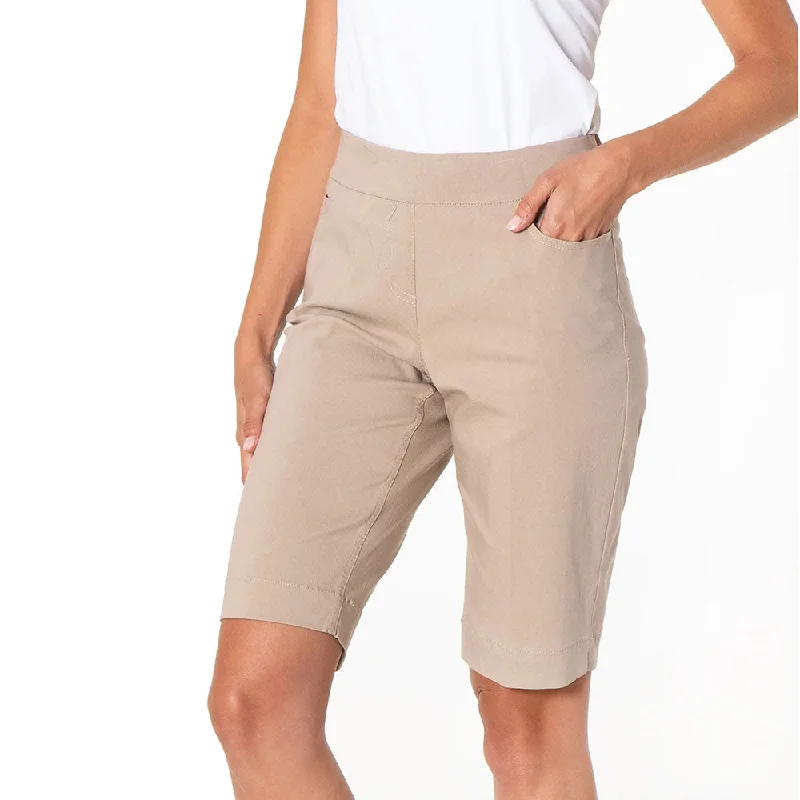 Carefree Style SlimSation 12-Inch Walking Shorts - Stone