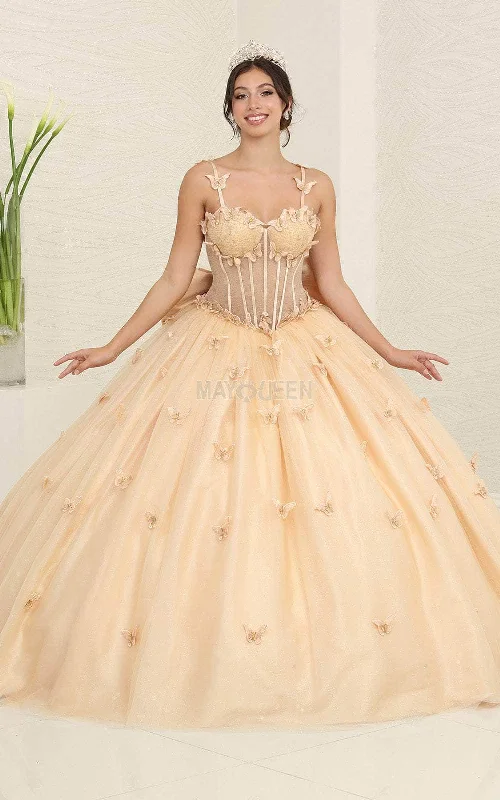 Ultra-lightweight May Queen LK239 - Butterfly Corset Ballgown