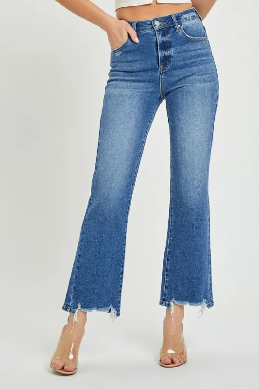 Casual And Versatile RISEN High Rise Straight Jeans