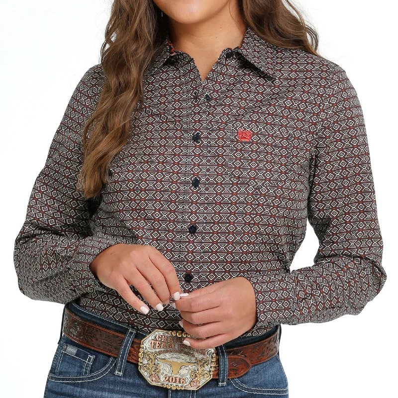 Romantic And Fresh Cinch Women's Multi Aztec Stripe Shirt