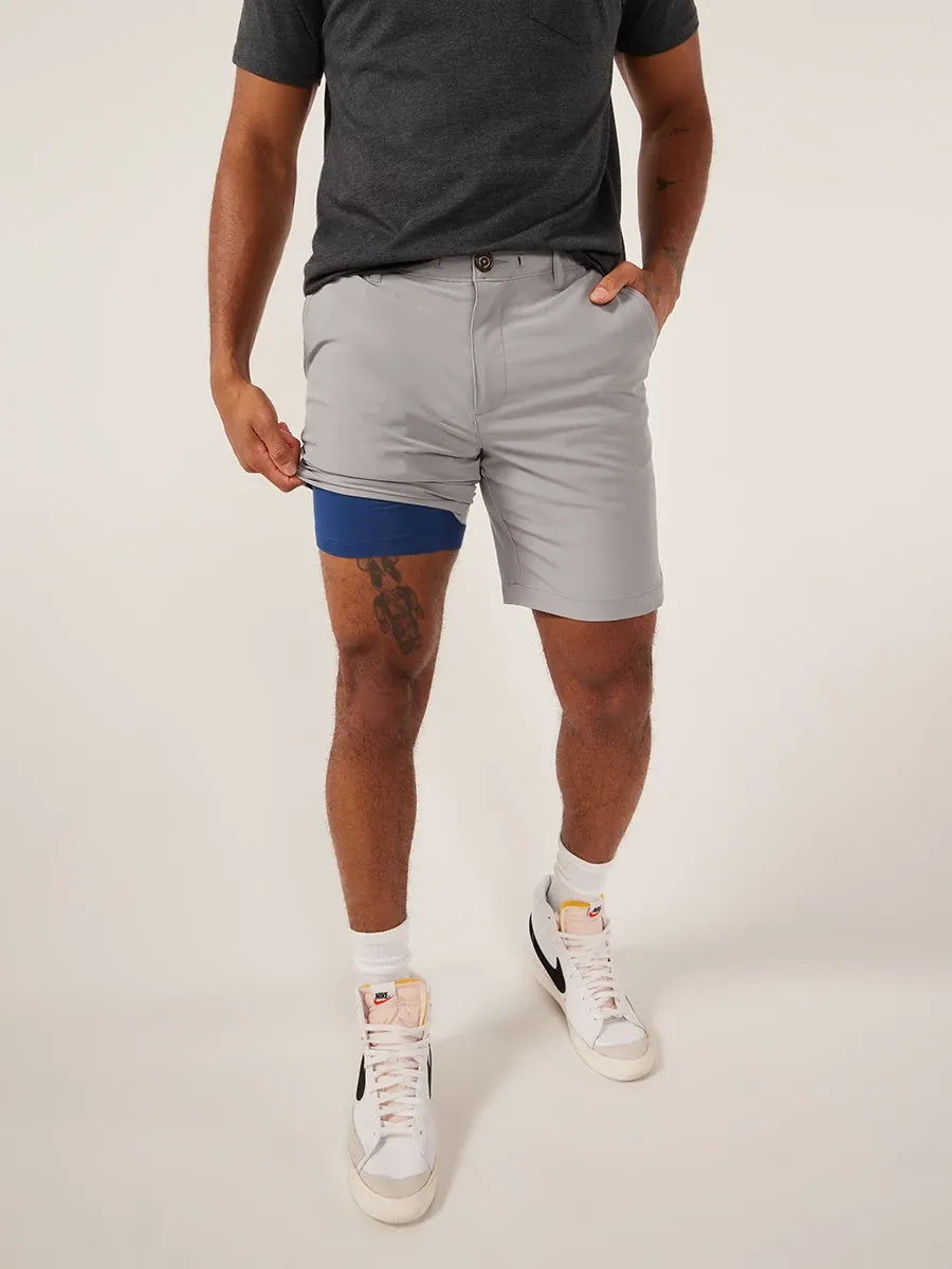 Fashion Elements The World's Grayest 8" (Lined Everywear Performance Short)