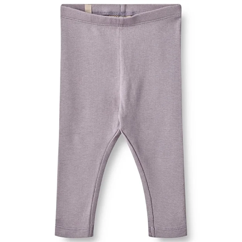 Cute Style Wheat Lavender Maddy Rib Leggings