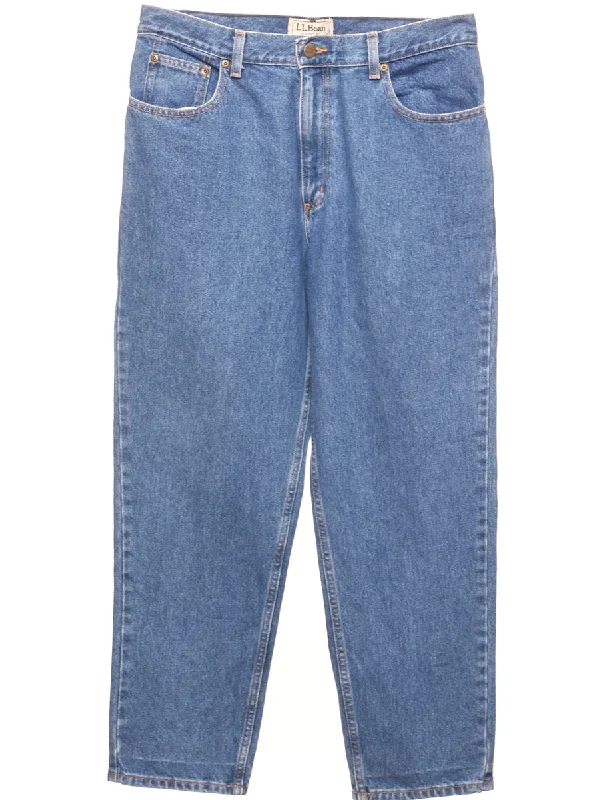 Unique prints L.L. Bean Medium Wash Tapered Jeans - W32 L28