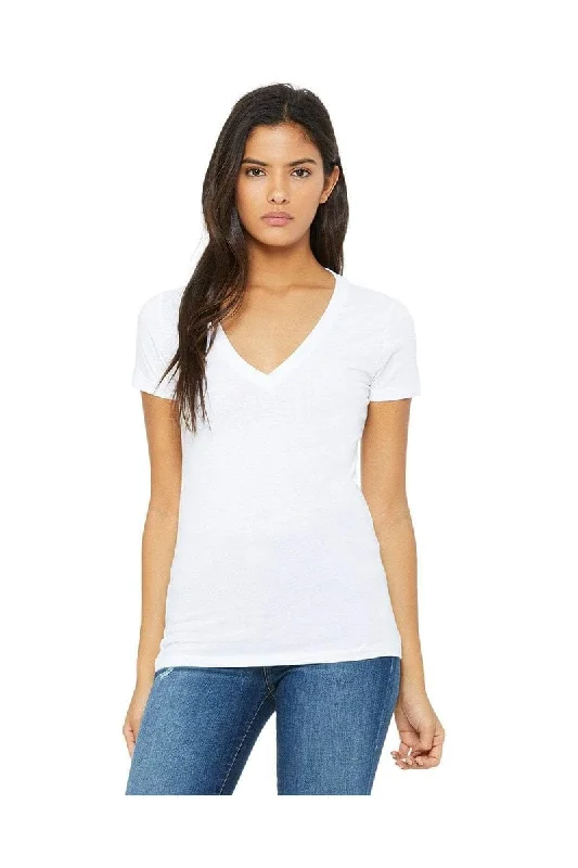Elegant And Lazy Bella+Canvas B6035: Ladies' Jersey Short-Sleeve Deep V-Neck T-Shirt