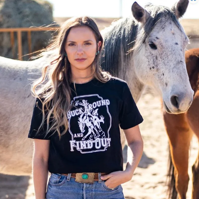 Design Perception Black Buck Around and Find Out T-Shirt