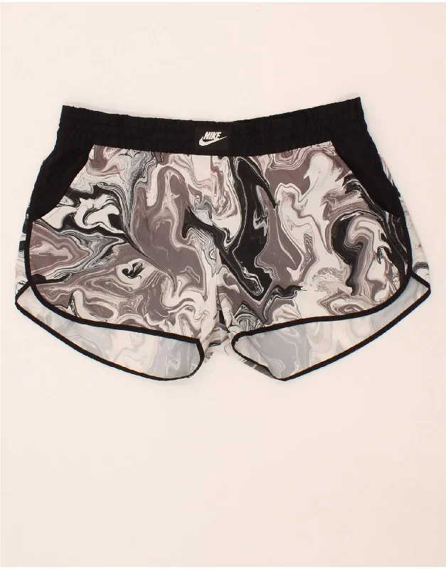Design Perception NIKE Womens Abstract Pattern Sport Shorts UK 14 Medium Grey Polyester Design Perception NIKE Womens Abstract Pattern Sport Shorts UK 14 Medium Grey Polyester