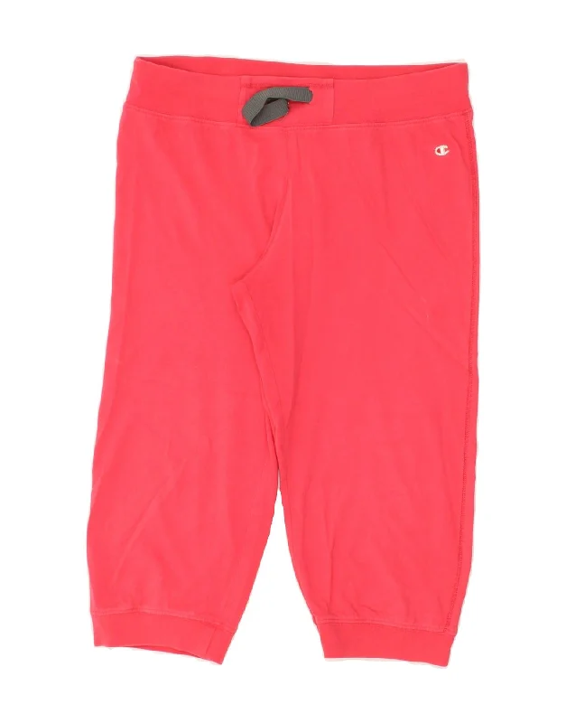 Dynamic Fashion CHAMPION Womens Bermuda Sport Shorts UK 18 XL Pink Cotton