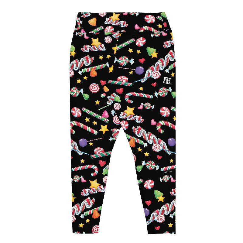 Low-key Luxury Christmas Candy Plus Size Leggings