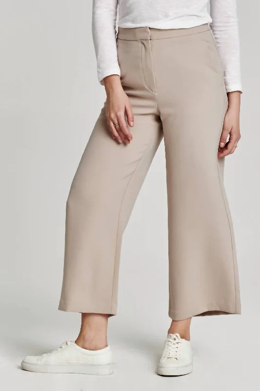 Party Wear Denali Cropped Pant In Moonstone