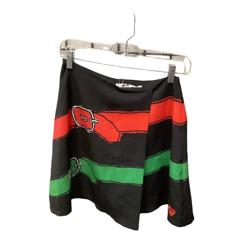 Carefree Style Skirt Mini & Short By Desigual In Black & Red, Size: S