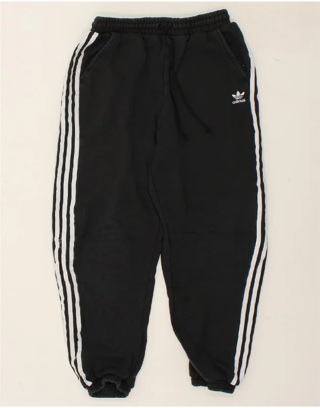 Comfortable down ADIDAS Womens Tracksuit Trousers Joggers UK 10 Small  Black Cotton