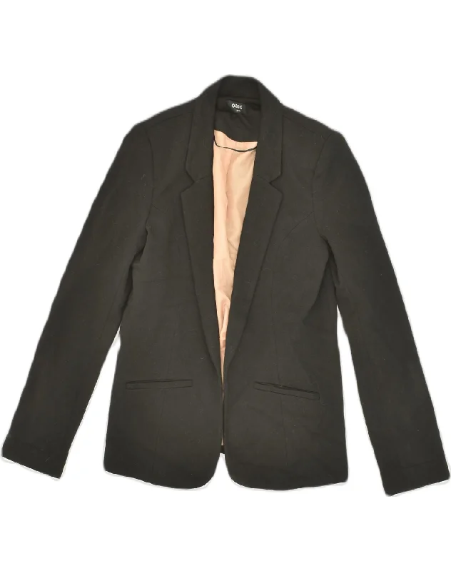 Exquisite Fabrics OASIS Womens Blazer Jacket UK 8 Small Black Polyester