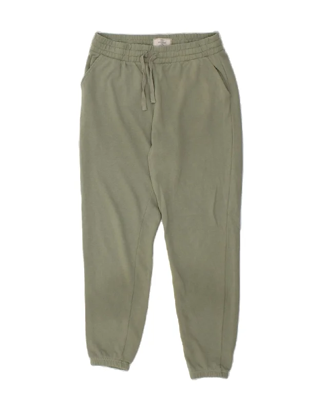 Youthful FAT FACE Womens Tracksuit Trousers Joggers UK 10 Small Green Cotton