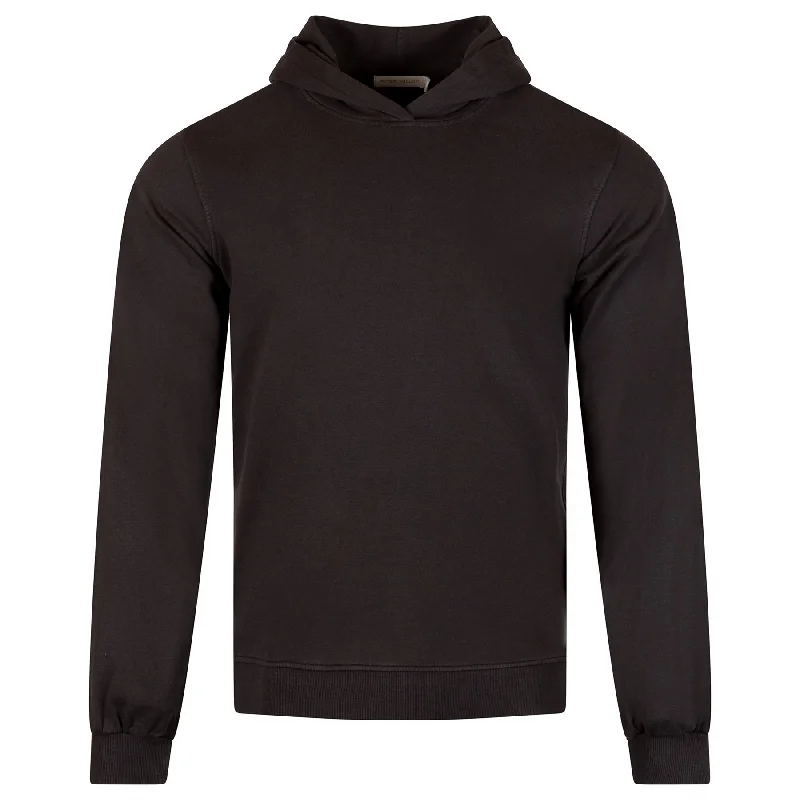 Playful Style Womens Lava Wash Relaxed Hoodie Black - AW24
