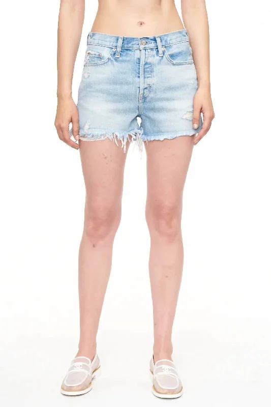 Comfortable down Nova High Rise Short In Aloe Vintage Wash