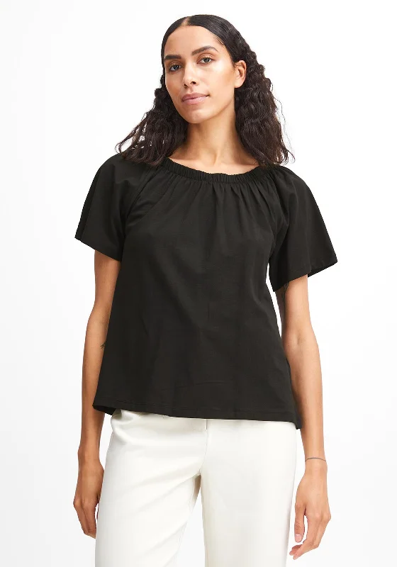 Bottom And Versatile B.Young Pandinna Off Shoulder Top, Black