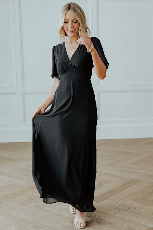Ethnic Style Esti Maxi Dress | Black