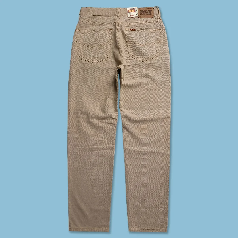 High-waisted pants style Vintage Rifle Denim Pants 32x34