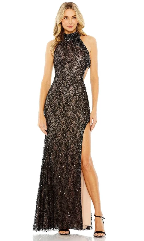 High-quality Fabrics Mac Duggal 49679 - High Halter Evening Gown