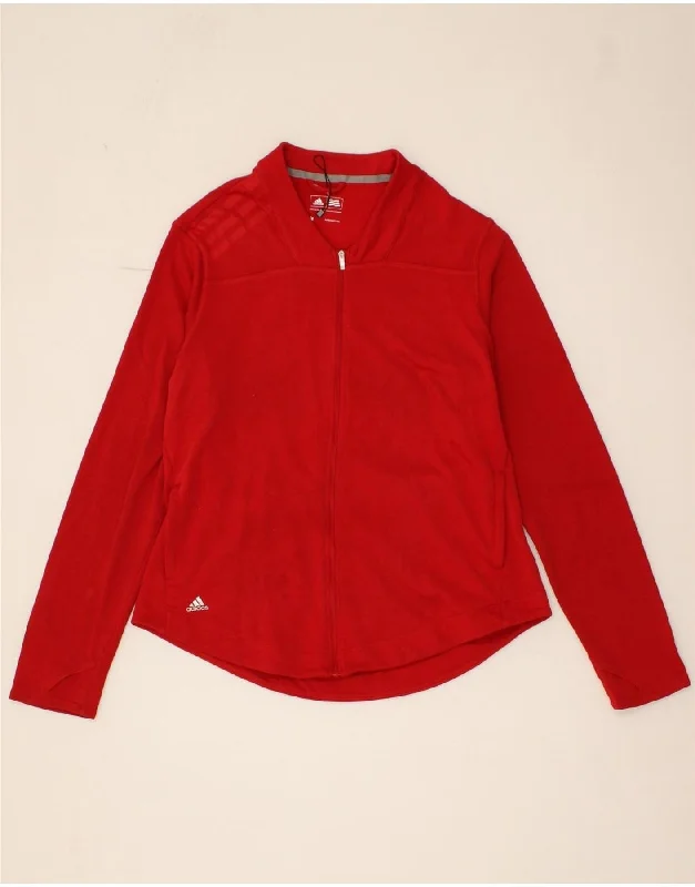 Elegant And Lazy ADIDAS Womens Tracksuit Top Jacket UK 14 Large Red
