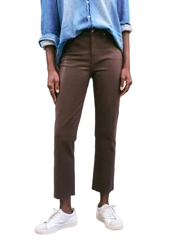 Nightclub Style Cork Everyday Jeans In Chocolate