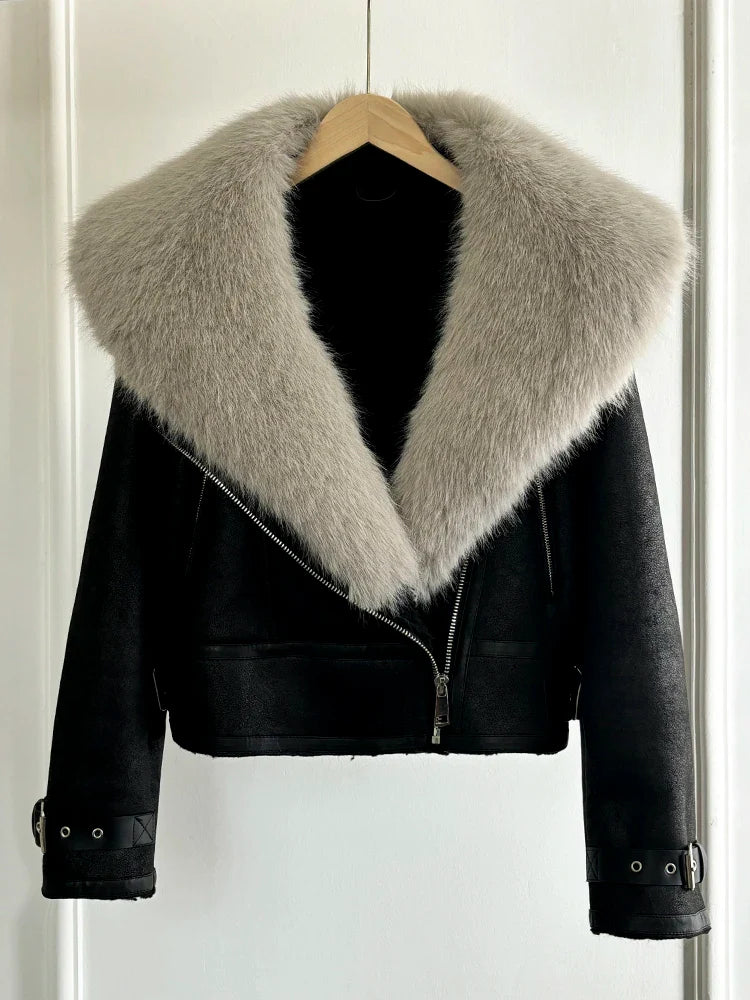 Gray Faux Fur