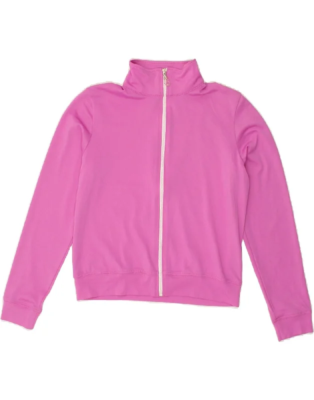 Elegant And Lazy MOSSIMO Womens Crop Tracksuit Top Jacket UK 14 Medium Pink