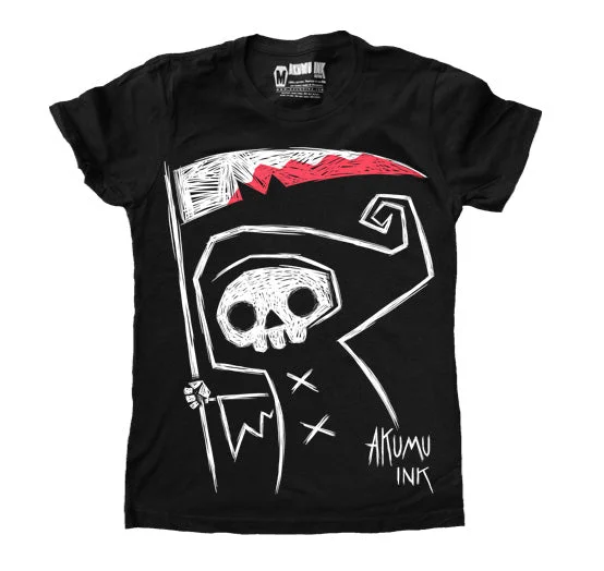 Exquisite Fabrics Grim Reaper Women Tshirt