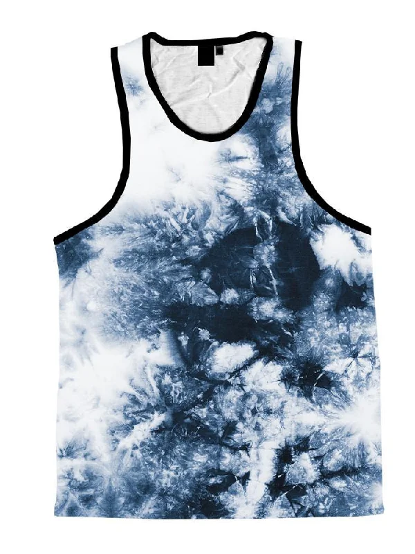 Relaxed And Casual Smoke Tie Dye Unisex Tank Top