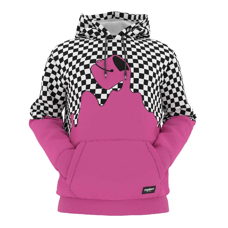 Street Charm Pink Drip Hoodie