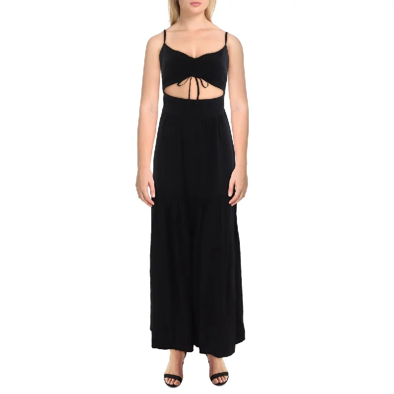 Cute Style L'Space Womens Zuri Cut-Out Halter Maxi Dress