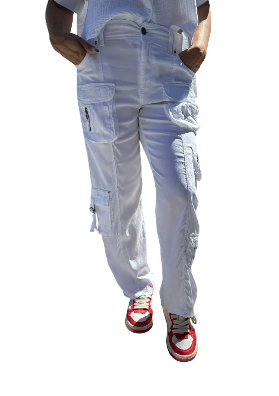 French Retro Addison Pant In White