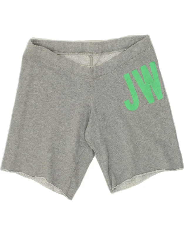 Design And Tailoring JACK WILLS Womens Graphic Sport Shorts UK 8 Small Grey Cotton