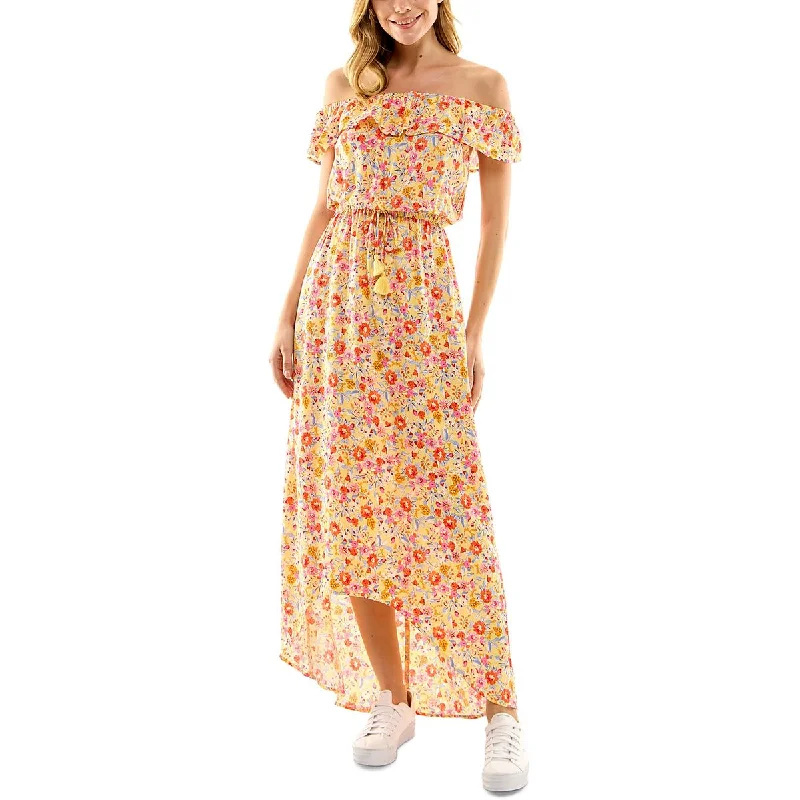 Cool Breeze At Night Kingston Grey Womens Maxi Floral Print Maxi Dress