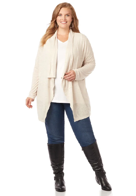 Noble And Elegant Z Supply Cascade Cardigan Light Oatmeal Heather
