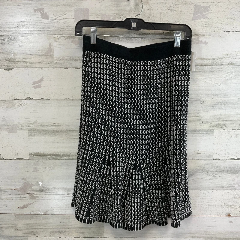 Nightclub Style Skirt Midi By Ann Taylor In Blue & White, Size: S