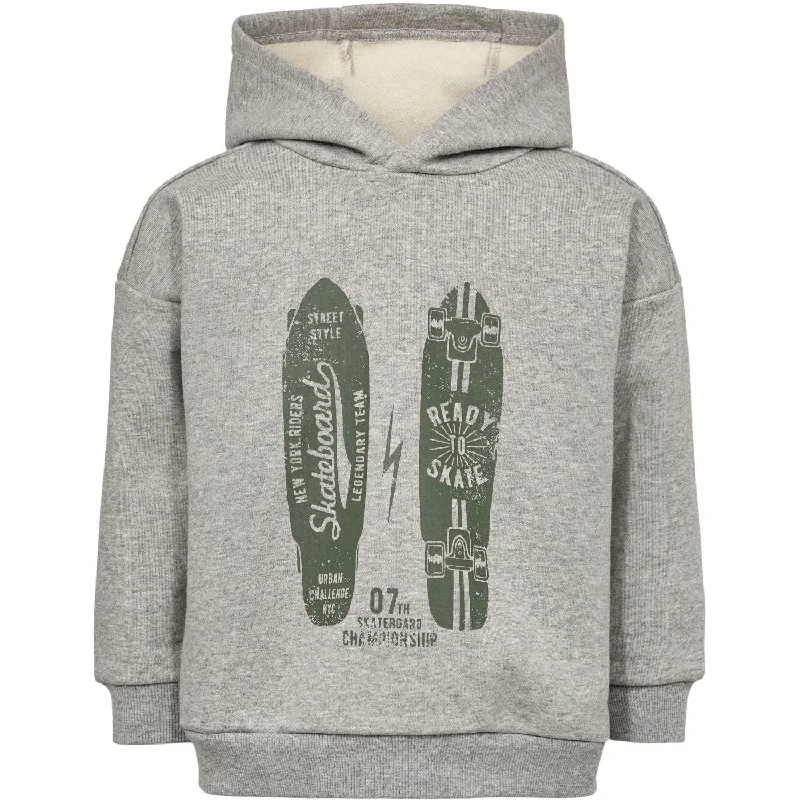 Eye-catching Personality Sofie Schnoor Grey Melange Sweatshirt