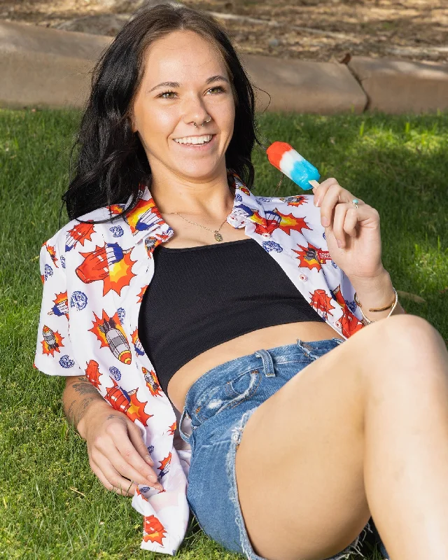 Knitted Design Women's Bombs Away Party Shirt